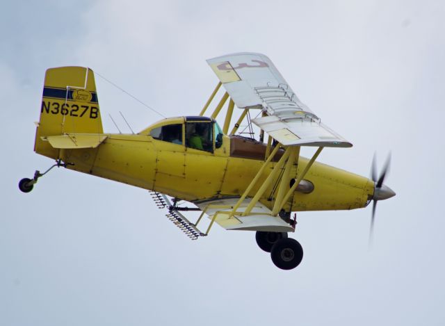 Grumman Super Ag-Cat (N3627B) - JOHNSON'S AIRPORT-MAGNOLIA, DELAWARE, USA-JUNE 29, 2025: Seen by RF about one half mile from Johnson's Airport, located in Kent County, Delaware was this single engine Grumman Super Ag-Cat crop duster. Photo taken at approximately 1650 hours.