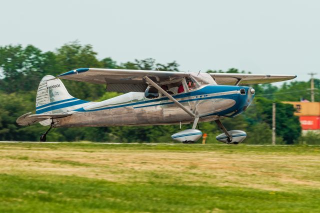 Cessna 170 (N9950A) - A natural 1950 Cessna 170A at Heritage Field (KPTW) for the Antique Fly In.