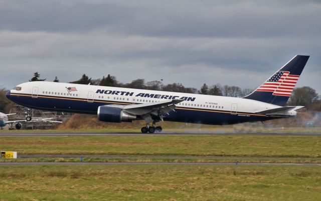 N764NA — - north american 767 n764na landing at shannon 5/3/14.