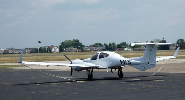 Diamond Twin Star (N496TS) - Catching some tarmac time is this 2007 Diamond DA-42 Twin Star in the Spring of 2023.