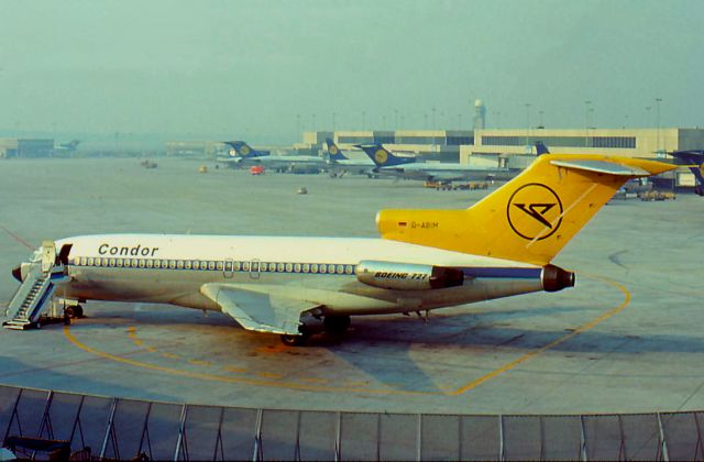 D-ABIM — - Condor Boeing 727-30 waiting for Service in Frankfurt in 1965. Scanned from one of the last diapositive of my grandpa. 727 caught in fire in 1966 in Frankfurt during refilling the tanks.The quality is not the best but it is the one and only colour picture of this jet on FA..