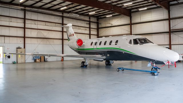 Cessna Citation III (N444CW) - N444CW sitting in its hangar at Frederick Municipal Airport 