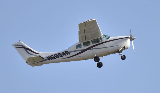 Cessna Centurion (N6834R) - Departing Chino