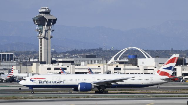 BOEING 777-300ER (G-STBE) - Arrived at LAX on 25L