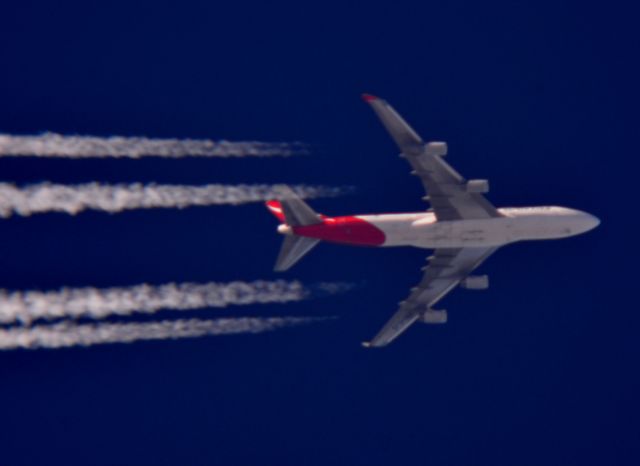 Boeing 747-400 (VH-OJS) - Qantas 11 Los Angeles Intl to John F Kennedy Intl over Cleveland 39,000 ft. 03.26.16.