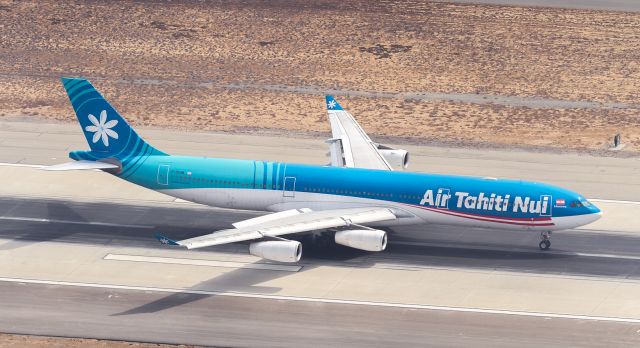 Airbus A340-300 (F-OSUN) - Rolling out on runway 24R at LAX