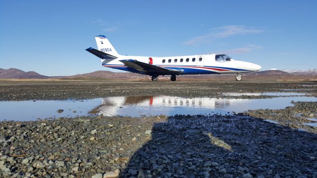 Cessna Chancellor (N59DA) - Togiak Airport 4 13 2016