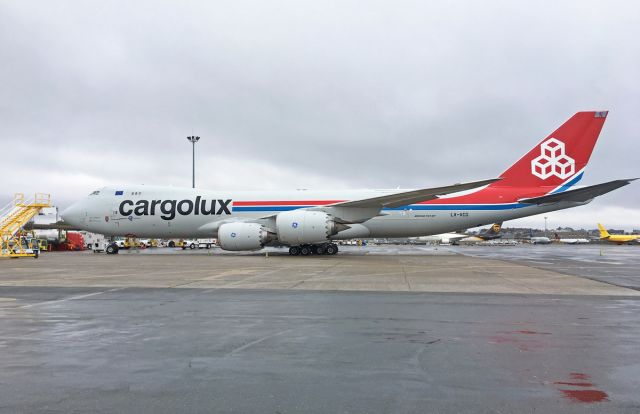 BOEING 747-8 (LX-VCG) - WX diversion from JFK  11/15/18 Cargolux B747-800iF