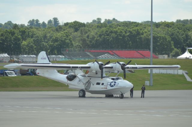 43-3915 — - Consolidated PBY Catalina getting ready for its validation flight for the Farnborough Airshow 2016