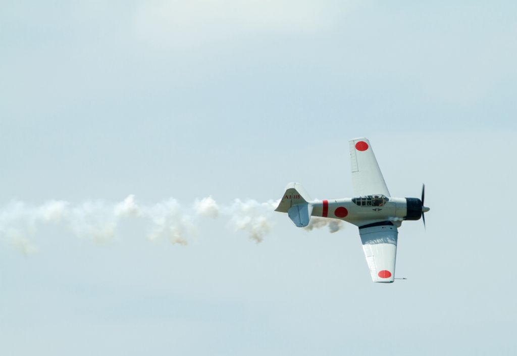 — — - Replica Japanese Zero at Seymour Johnson AFB, June 2015