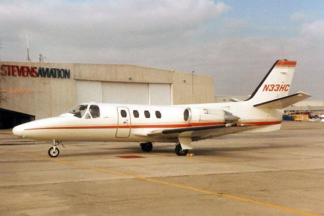 Cessna Citation 1SP (N33HC) - Seen here in Apr-95.br /br /Reregistered N998EA 19-Nov-03,br /then N286 5-Mar-19.