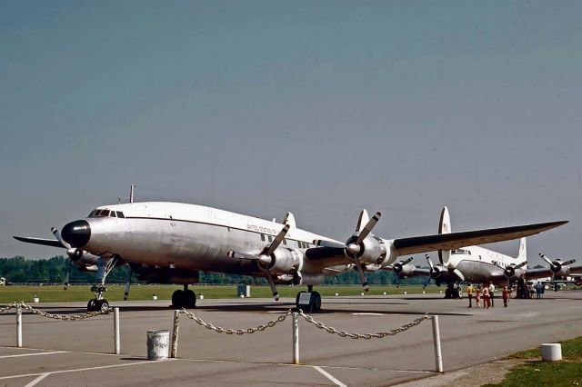 53-7885 — - Lockheed VC-121E 53-7885 Super Constellation Columbine III at the Air Force Museum on August 19, 1972. Its Lockheed construction number is 4151. It was ordered by the US Navy as R7V-1 BuN 131650, but it was completed for the Air Force as VC-121E 53-7885. It was delivered to the Air Force in September 1954 as Columbine III. It was replaced as the presidential transport by a VC-137A in January 1961.It was retired from Air Force service in April 1966 and was transferred to the Air Force Museum on April 20, 1966.