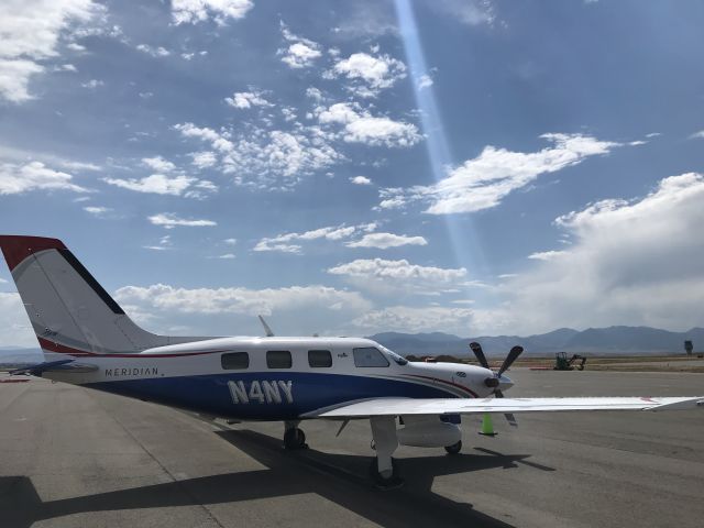 Piper Malibu Mirage (N4NY) - Beautiful CO front range in the distance.