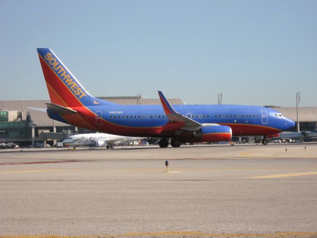 Boeing 737-700 (N462WN) - Holding on RWY 19R