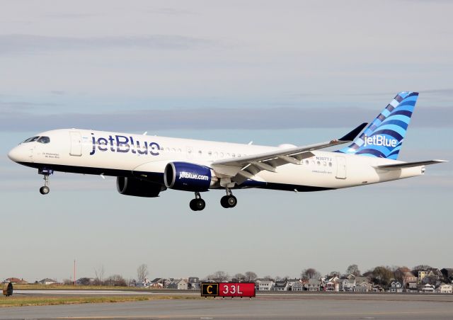 Airbus A220-300 (N3077J) - On Wednesdays, We wear Blue