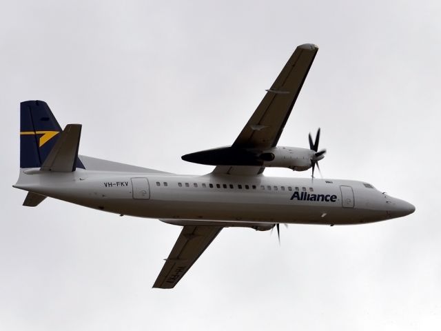 Fokker Maritime Enforcer (VH-FKV) - Getting airborne off runway 23. Tuesday 27th December 2011.