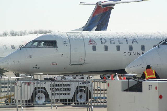 — — - Icy morning at CVG.