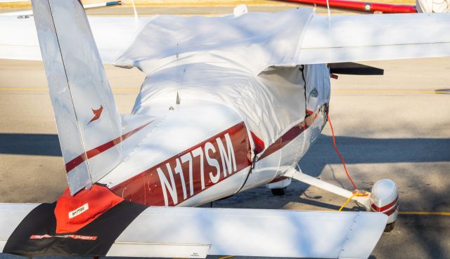 Cessna Cardinal (N177SM) - A Cessna 177B Cardinal parked on the ramp at College Park Airport