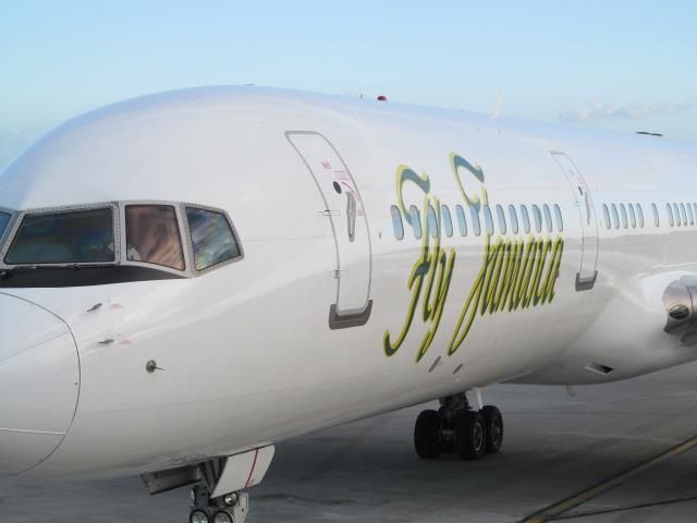 Boeing 757-200 (N524AT) - Fly Jamaica Inaugural Flight into Kingston.