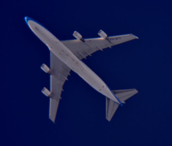 Boeing 747-400 (PH-BFV) - KLM 685 Amsterdam Schiphol to Lic. Benito Juarez Intl over Cleveland 36,000 ft. 09.22.15.