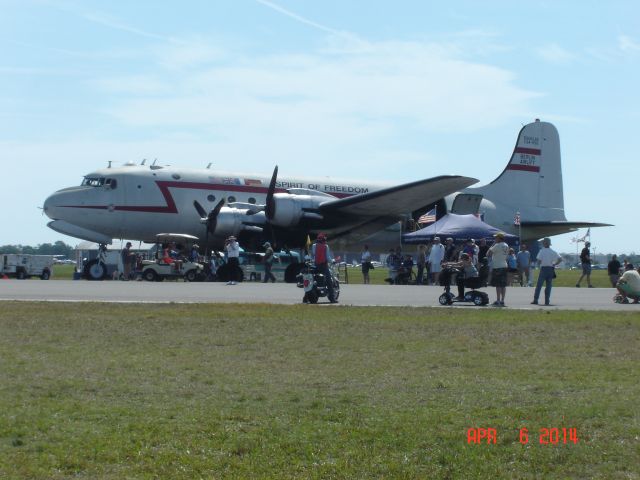 Douglas C-54 Skymaster (N500EJ) - Freedom Flight Douglas C54-R5D S/N 27370 Sun n Fun 2014