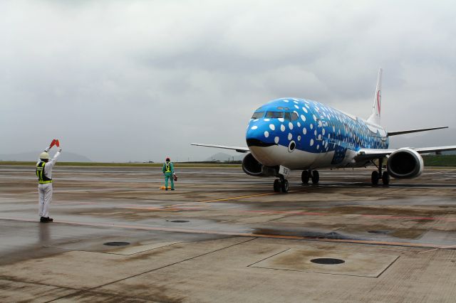 BOEING 737-400 (JA8939) - 新石垣空港に初の民間機着陸