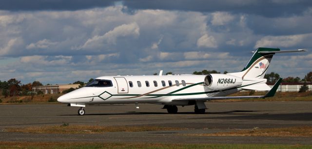 Learjet 45 (N266AJ) - Taxiing to parking is this 2004 Learjet 45 in the Autumn of 2021.