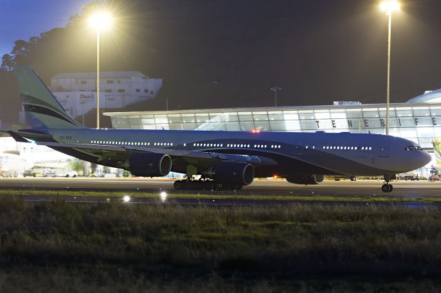 Airbus A340-500 (CS-TFX) - Pleasant surprise this Saturday afternoon in Tenerife North with his visit A340-542 of Hyfly, covering the flight of Air Europe UV9048