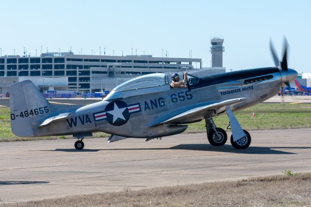 North American P-51 Mustang (N551CF) - N551CF "Toulouse Nuts" P-51D-25NT 44-84655 at Dallas Love Field on March 17, 2019.