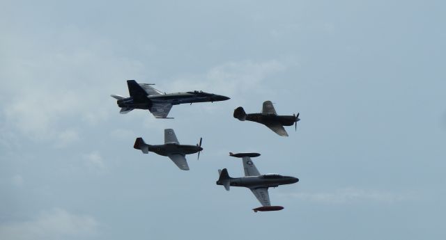 ANG397 — - RCAF centennial heritage flight at the Abbotsford Airshow