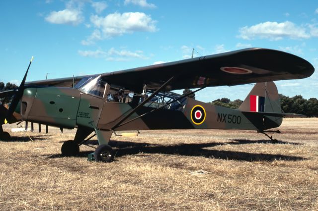 Piper PA-44 Seminole (VH-MBA) - AUSTER AOP 3F - REG : VH-MBA / NX500 (CN 436) - KYABRAM AIRPORT VIC. AUSTRALIA - YKYB 20/4/1987