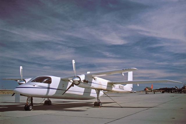 Experimental  (N133SC) - Scaled Composites Model 133-4.62 Advanced Technology Tactical Transport (ATTT) demonstrator N133SC on the Mojave Airport flightline on October 30, 1989. It was built in 1988 as a 68%-scale proof of concept vehicle.