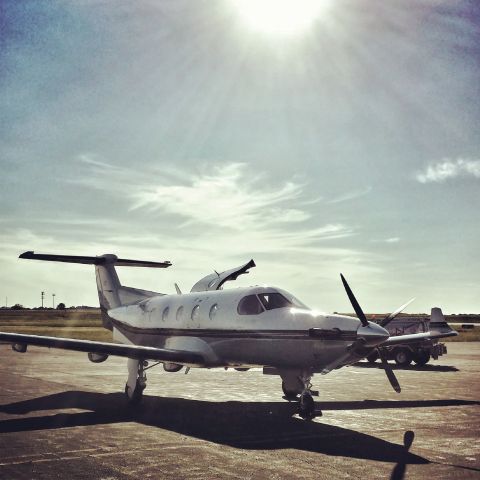 Pilatus PC-12 (N533PC) - A Pilatus PC-12 parked on the ramp at Atlantic Aero at KGSO (Greensboro, NC).