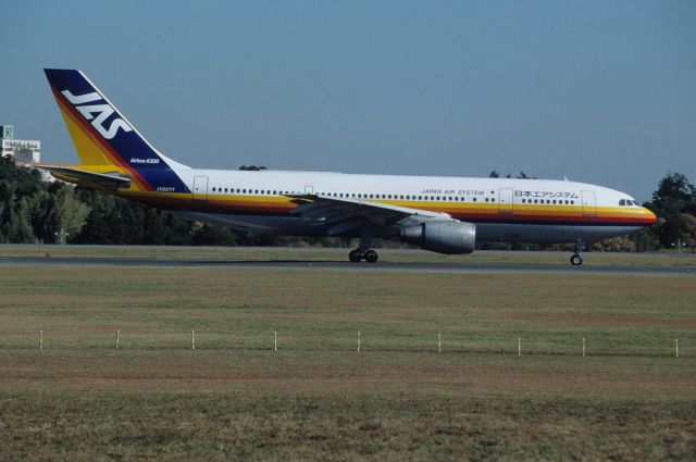 Airbus A300F4-200 (JA8277) - Departure at Narita Intl Airport Rwy16 on 1990/12/03