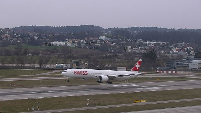 BOEING 777-300ER (HB-JNG) - Arriving from Vienna as SWR 1579