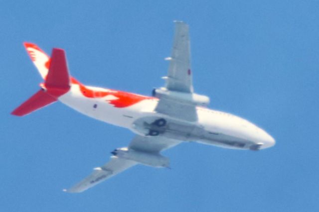 Boeing 737-700 (C-GSPW) - C-GSPW Boeing B-737 275C Air Inuit AIE 753 De Montréal YUL. Vers Québec YQB. Altitude 4025 Mètres. Vitesse 729 KM/H. Survolant la ville de Lavaltrie QC. Le 19-03-2025 à 11:08.