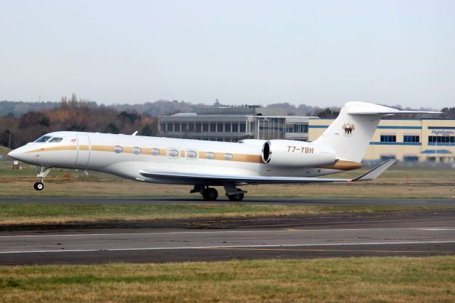 GULFSTREAM AEROSPACE G-7 Gulfstream G600 (T7-YBH) - TAG Aviation San Marino G600 departing rwy 24 on 15-Mar-22 heading for OMDW as TAG1.