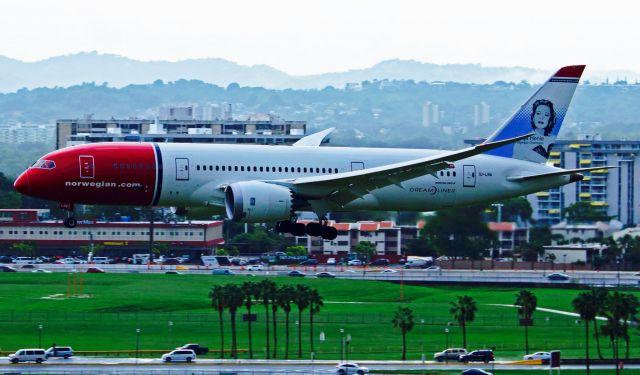 Boeing 787-8 (EI-LNA) - NORWEGIAN B788 IN THE FIRST FLIGTH TO SAN JUAN PUERTO RICO, INAUGURAL FLIGHT AT TJSJ, ON FINAL APPROACH AT TJSJ! 01/11/15