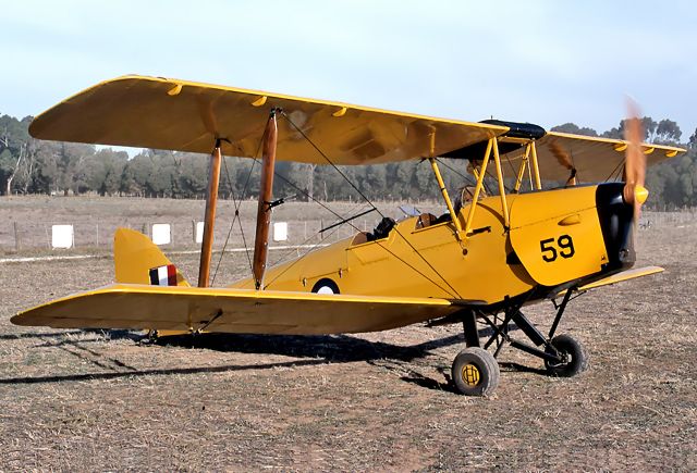 OGMA Tiger Moth (VH-TMK) - DE HAVILLAND DH-82A TIGER MOTH - REG : VH-TMK (CN T250) - KYABRAM AIRPORT VIC. AUSTRALIA - YKYB 24/4/1994