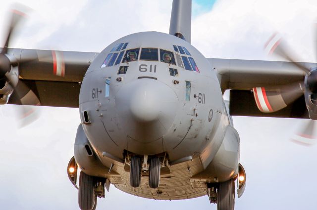 13-0611 — - CC-130J Hercules close to touching down on runway 24 at CFB Trenton, Ontario, Canada