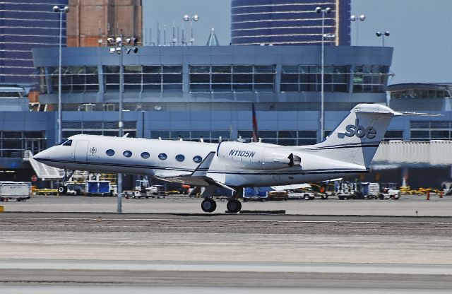 Gulfstream Aerospace Gulfstream IV (N110SN) - N110SN GULFSTREAM AEROSPACE G-IV Serial Number1208 - McCarran International Airport (KLAS)br /Las Vegas, Nevadabr /TDelCorobr /August 9, 2013