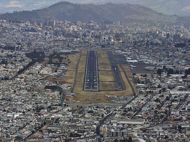 — — - RWY 17 AT 9226 FT Altitud, Mariscal Sucre Airport , in  Quito Ecuador