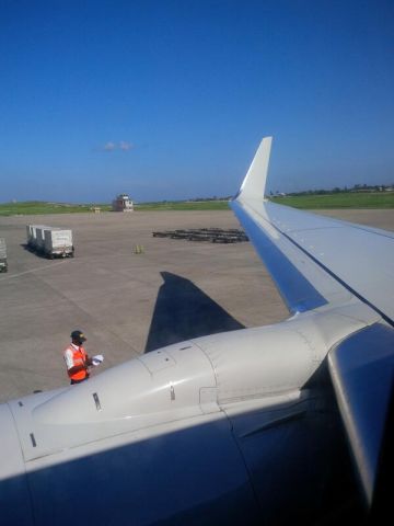 — — - Check out this Spirit Air flight landing as flight 1158 AA GETTING READY FOR Take off in PAP Haiti!