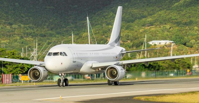 Airbus A319 (D-ALEX) - German reg D-ALEX departing TNCM St Maarten.