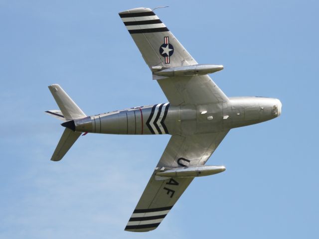 FU178 — - High speed flypast of an F-86 Sabre at Old Warden Aerodrome.