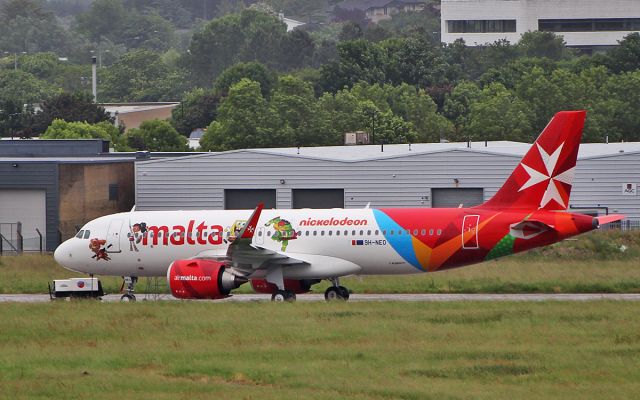 Airbus A320 (9H-NEO) - air malta a320-251neo 9h-neo after paint by iac in shannon with nickelodeon characters 13/6/18.