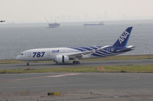 Boeing 787-8 (JA801A) - Landing at Haneda Intl Airport on 2011/09/28