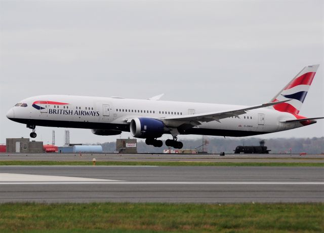 Boeing 787-9 Dreamliner (G-ZBKK) - 04R landing 