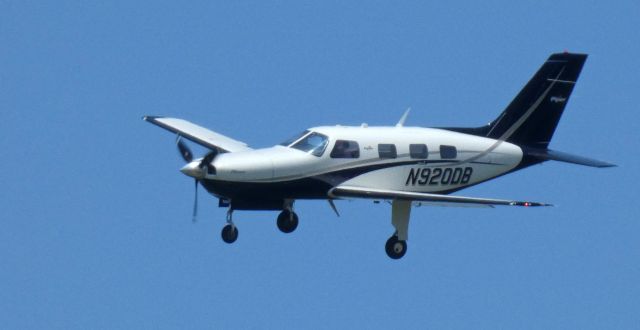 Piper Malibu Mirage (N920DB) - On short final is this 2013 Piper Malibu Mirage from the Spring of 2025.