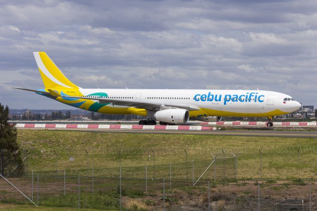 Airbus A330-300 (RP-C3348) - Cebu Pacific (RP-C3348) Airbus A330-343 arriving at Sydney Airport.